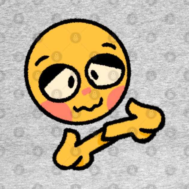 Cute nervous cursed emoji by Shred-Lettuce